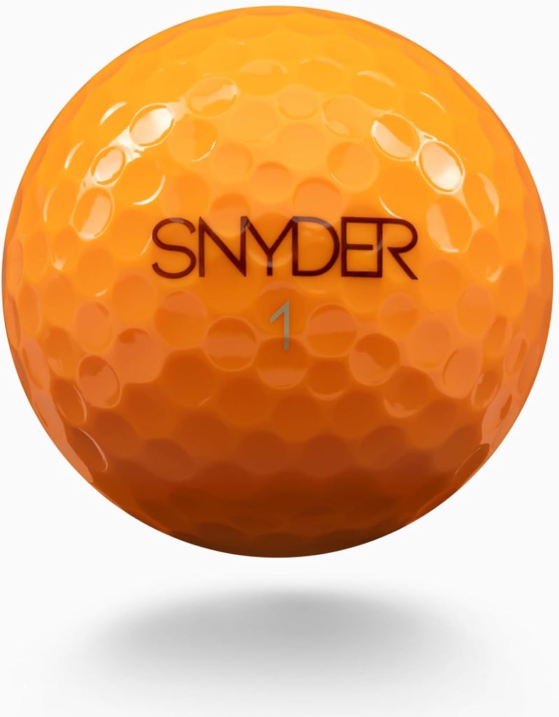 Snyder USA Speed Golf Balls - 3-Piece Construction Distance Golf Balls, 342 Dimples, 80 Compression, High Visibility Colored Golf Balls 12 Pack - Image 2
